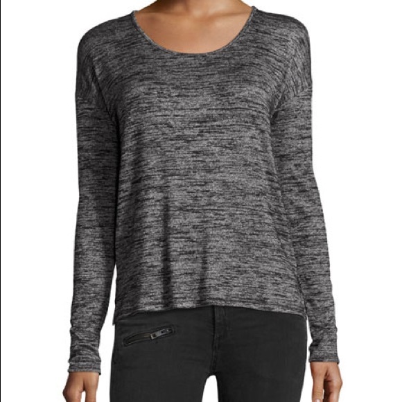 rag & bone Tops - Rag&Bone Mia Heathered Gray L/S Top XL